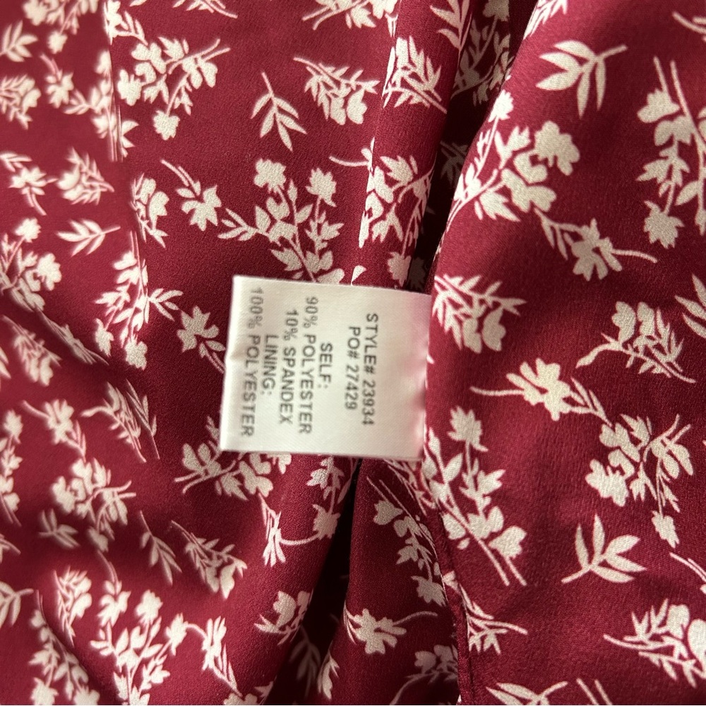 Skies Are Blue Deep Red Velvet Blazer - Picture 11 of 12